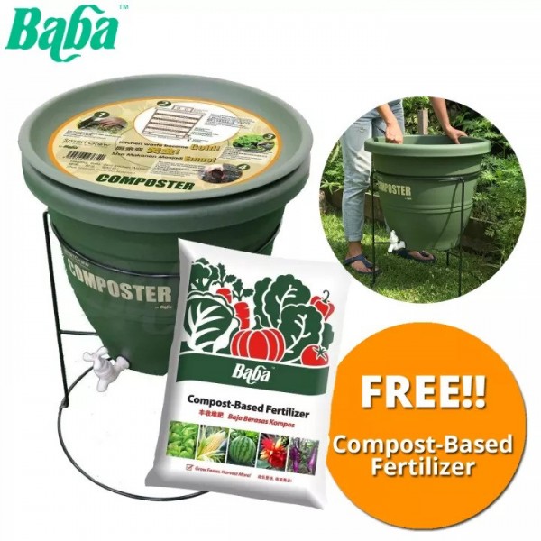 Baba Smart Grow CP 30L Composter WT 18 Stand Compost Maker 28L