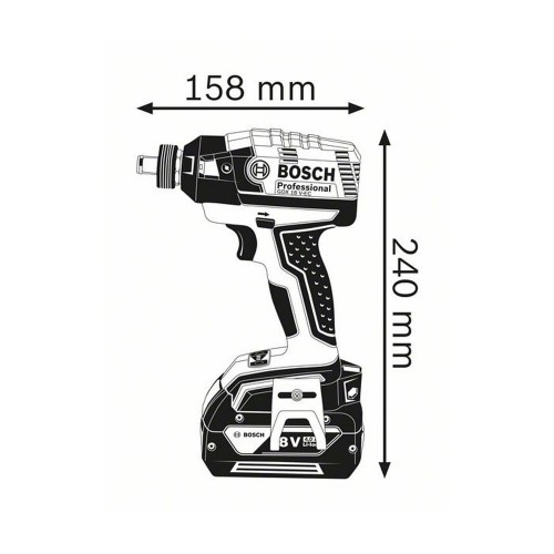 Bosch Gdx V Ec Cordless Impact Driver Wrench Professional V