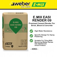 Emix ALC Render Premixed Cement Based Render For External ALC Walls