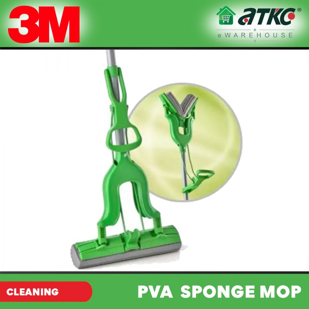 3M Scotch-Brite Hand Free Quick Dry PVA Sponge Mop