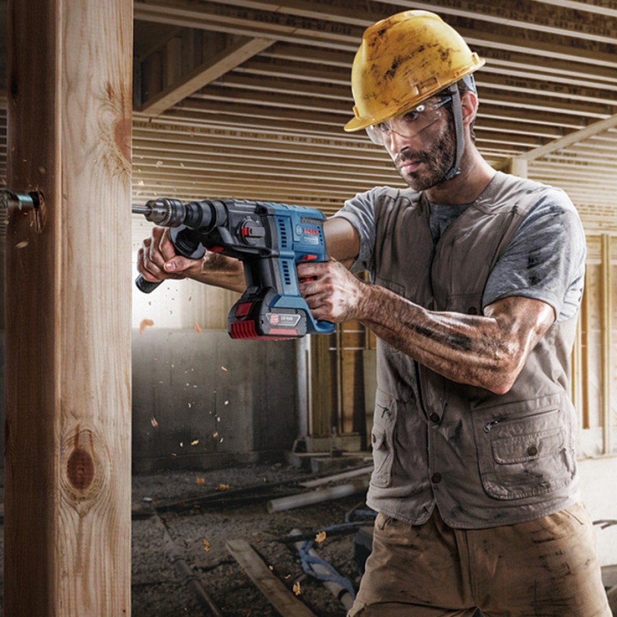 Bosch Gbh Li Brushless Cordless Rotary Hammer V Ah L