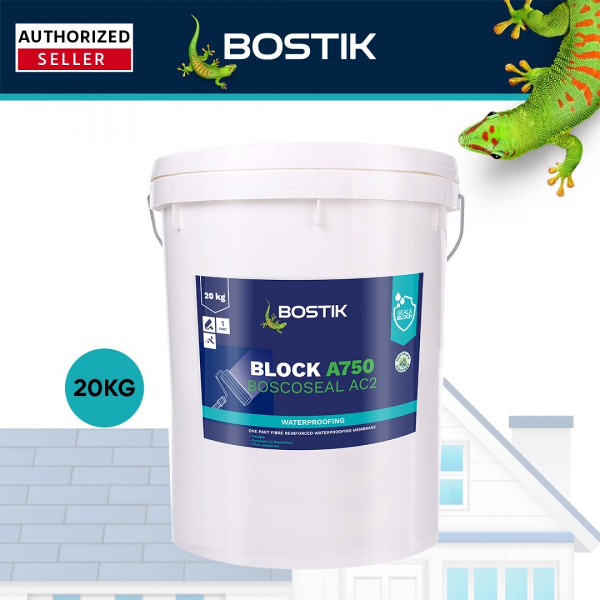 Bostik Block A750 Boscoseal AC2 One Part Fibre Reinforced Waterproofing ...