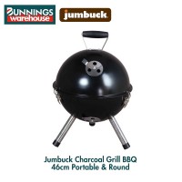 Bunnings Jumbuck 0038708 Portable Round Charcoal Grill BBQ 46cm