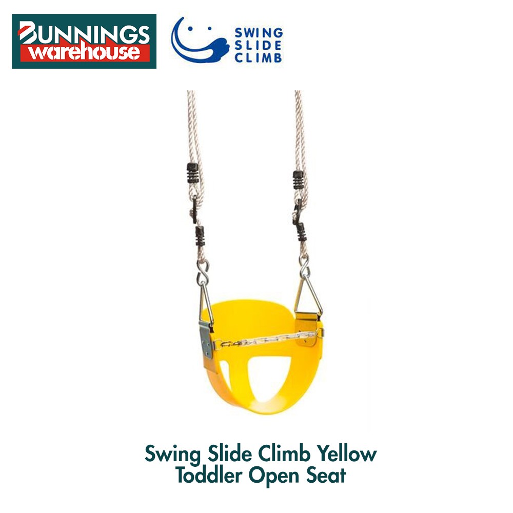 Bunnings Swing Slide Climb 3320783 Yellow Toddler Open Seat