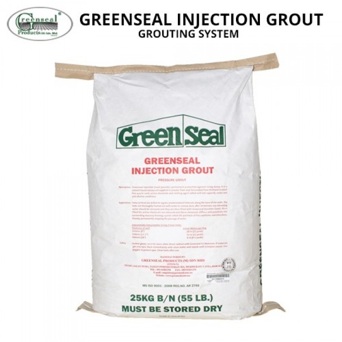 Greenseal Injection Grout Pressure Grouting 25KG