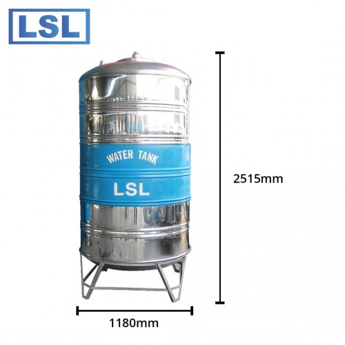 Lsl Rbeco118hl Round Bottom With Stand Sus304 Stainless Steel Water Tank 2000l440g 0091