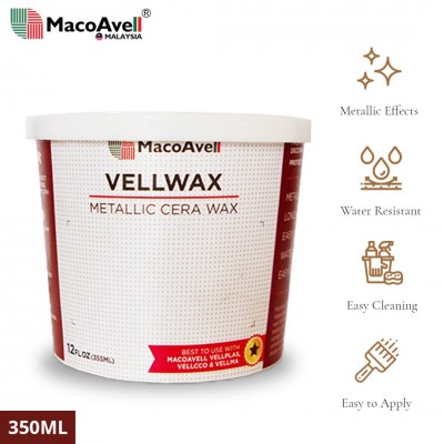 MacoAvell Vellwax Natural Cera Wax Clear/ Black 350ML