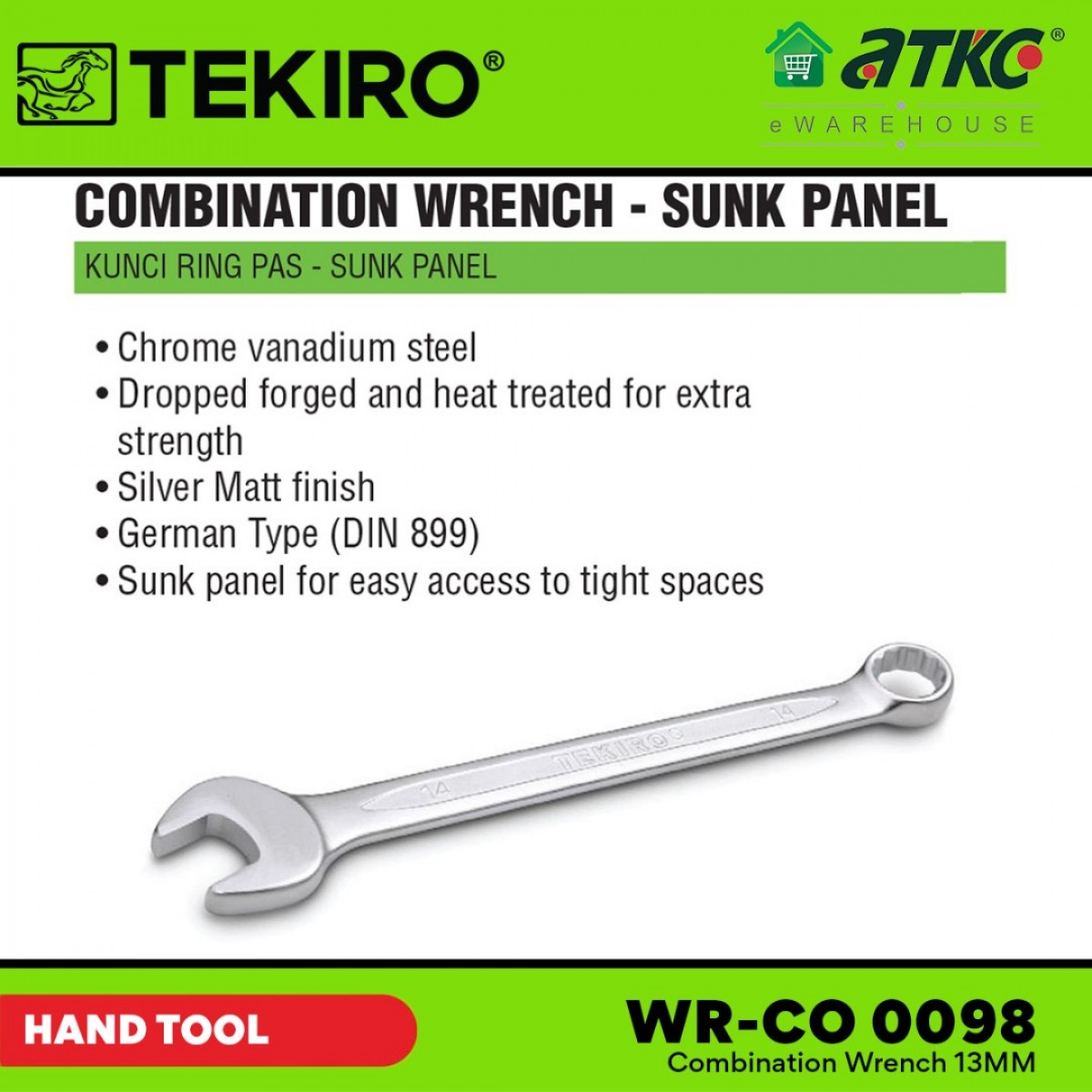 Tekiro Wr Co Combination Wrench Mm