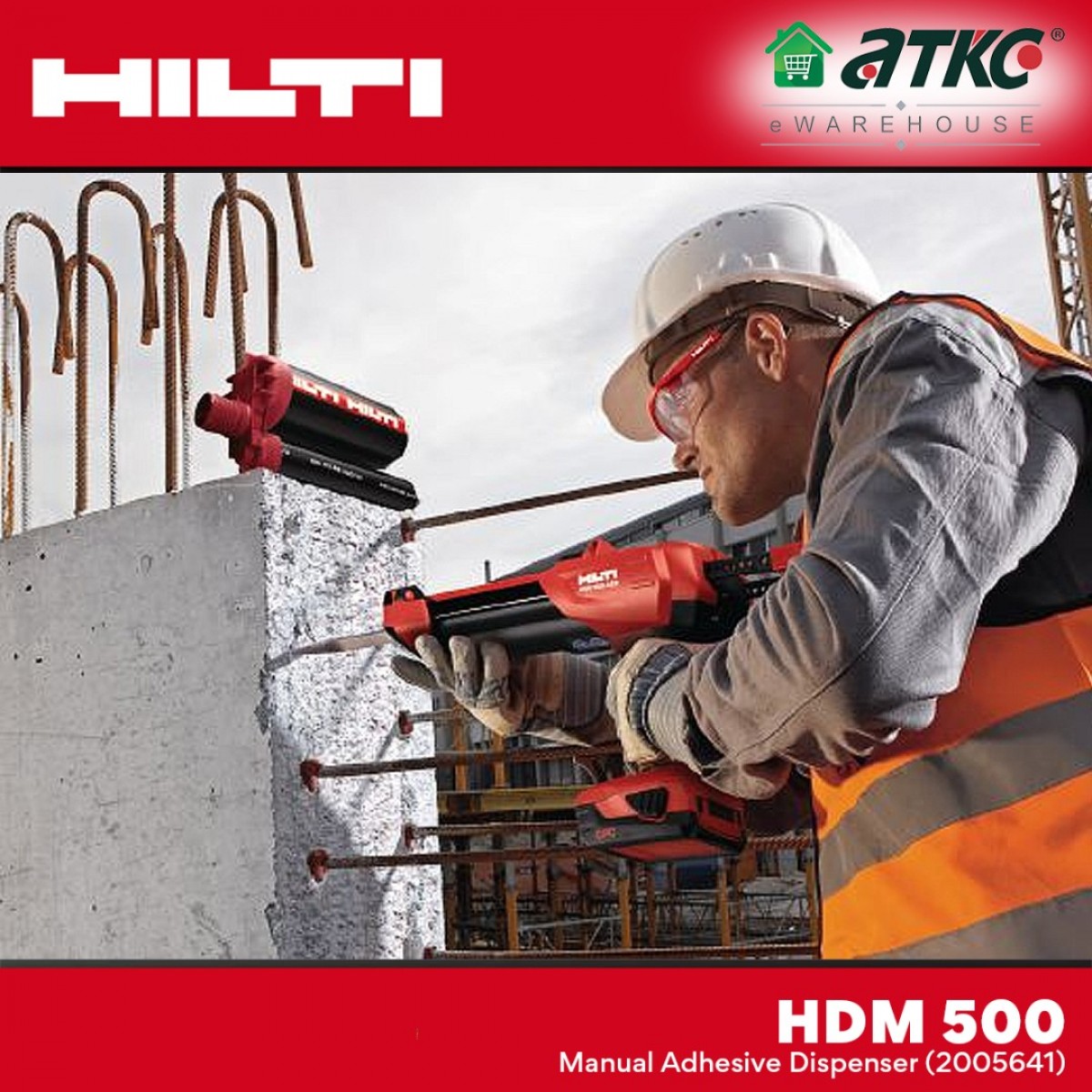 Hilti HDM 500 Manual Adhesive Dispenser C/W Cartridge Holder (2005641)