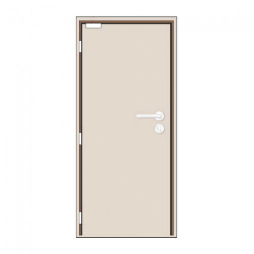 Nevador 1 Hour Single Leaf Fire Rated Door 900mm W X 2100mm H With Timber Frame Ironmongeries Set