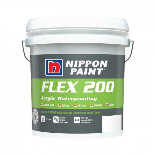 Nippon Paint Flex 200 Acrylic Waterproofing 5kg