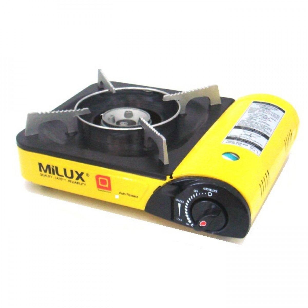 Milux Kk Portable Single Burner Gas Stove With Auto Release